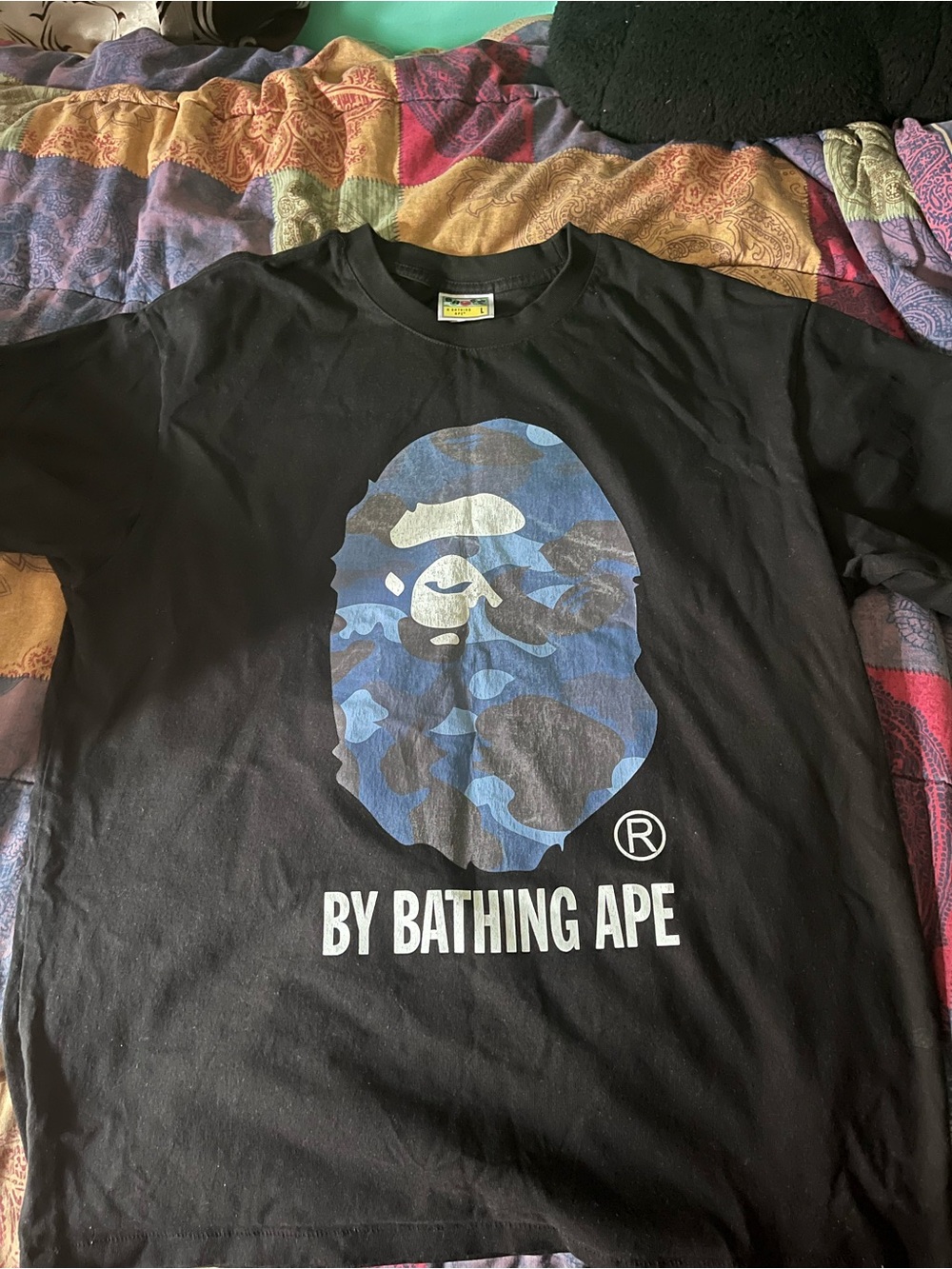 BAPE Color Camo By Bathing Ape Tee 'Black/Navy'